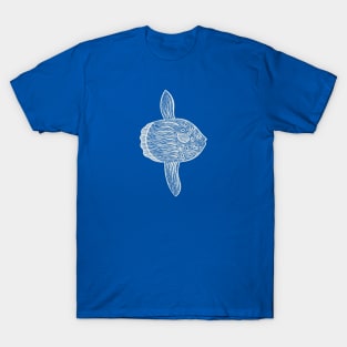 Ocean Sunfish or Mola Mola - hand drawn fish design T-Shirt